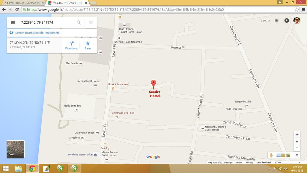 Seetha'S Hostel 尼甘布 外观 照片